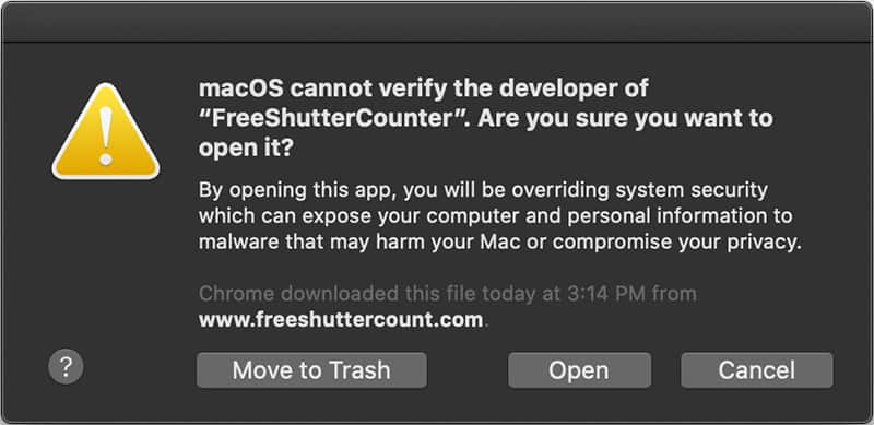 free canon shutter count mac