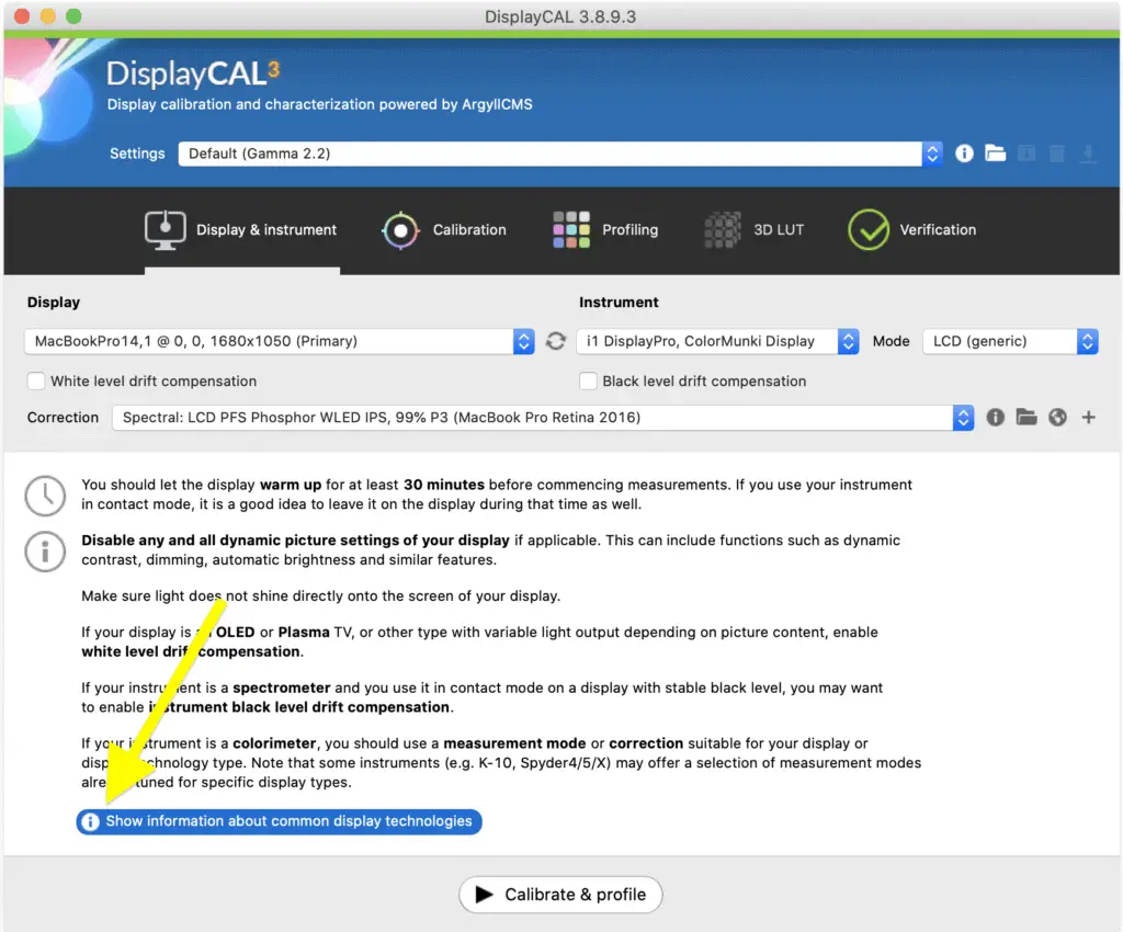 displaycal scanner