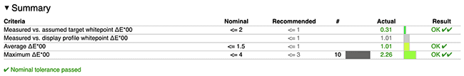 displaycal calibration for film